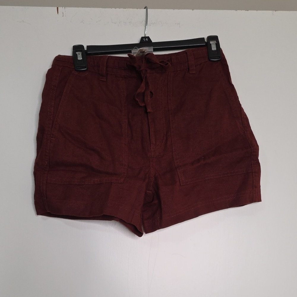 Madewell Women's Dark Red Cargo Shorts